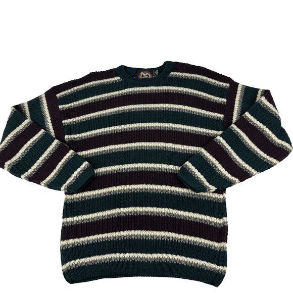 Vintage NOS 80s New Era Acrylic Grandpa Knit Sweater Size Large Made In USA NWOT - Picture 2 of 5